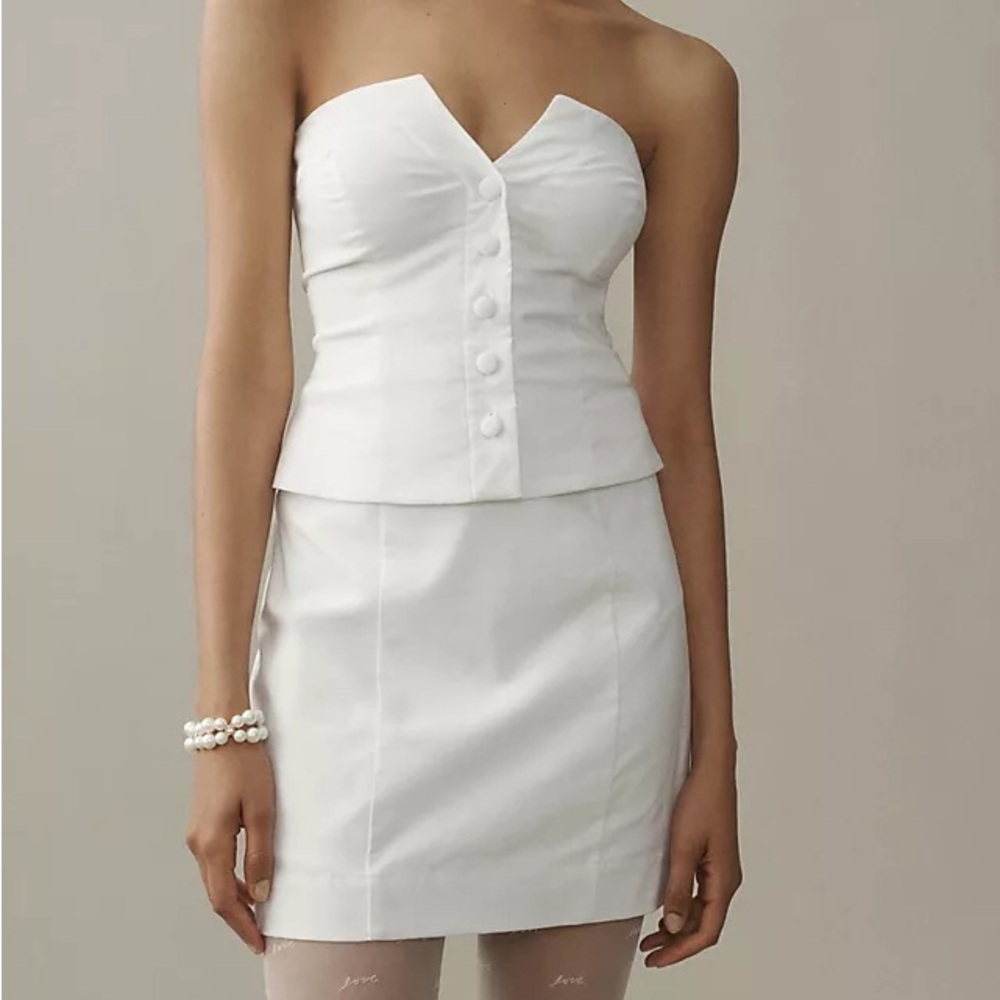 NWT BHLDN STRAPLESS VEST MINI DRESS